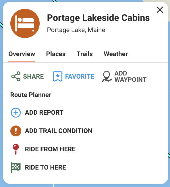 Portage Lakeside Cabins, Portage Maine - Winter